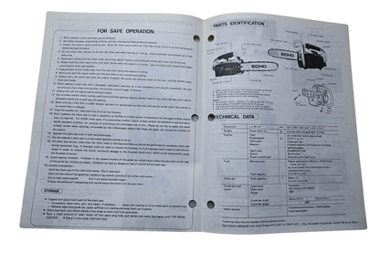 Kioritz Corporation 898 560-1393 6 Operator's Manual Echo Chain Saw CS-280E