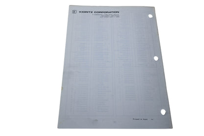 Kioritz Corporation 898 571-1333 2 Echo Chain Saw Operator's Manual CS-302S