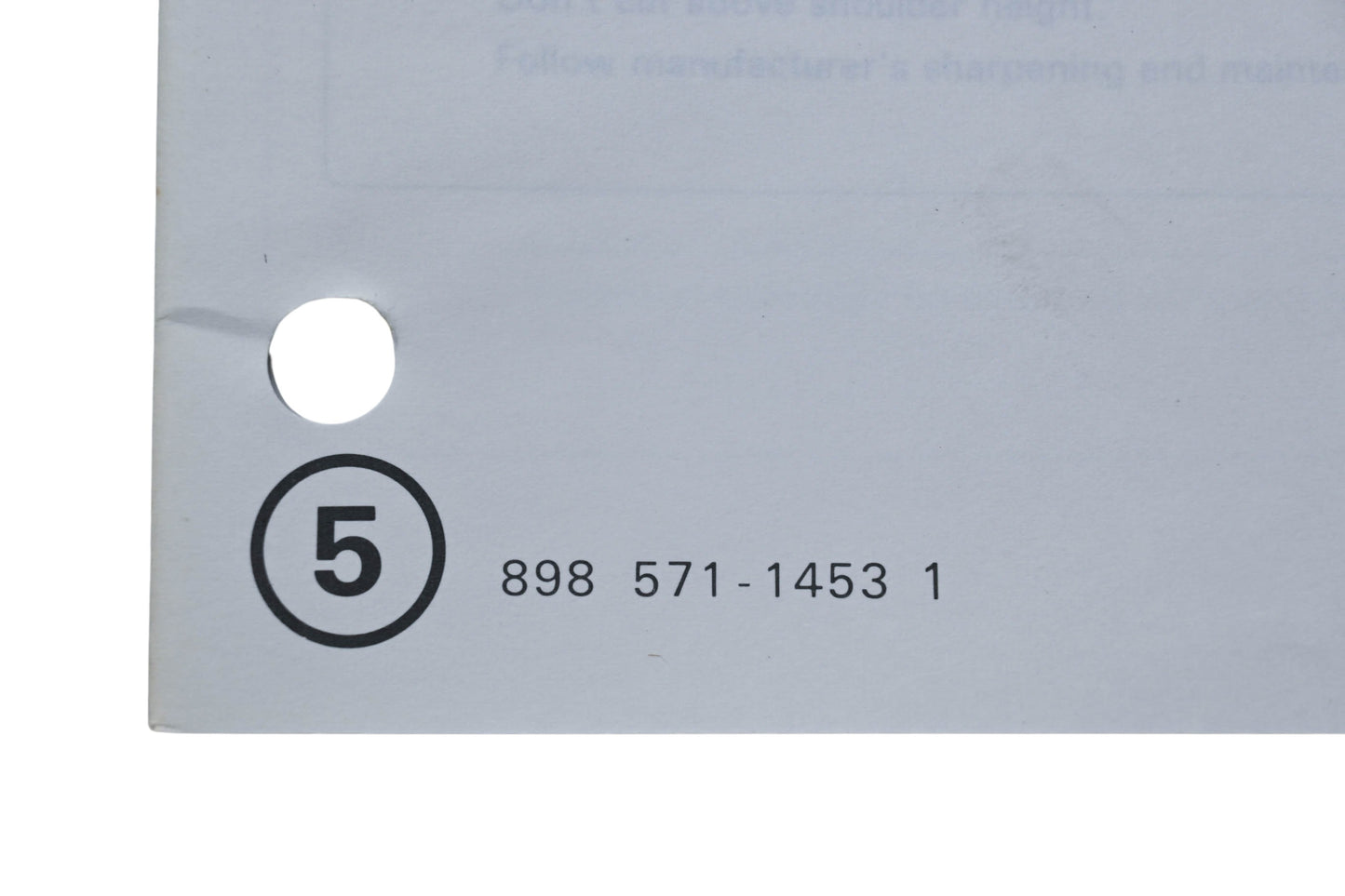 Kioritz Corporation 898 571-1453 1 Echo Chain Saw Operator's Manual CS-400EVL