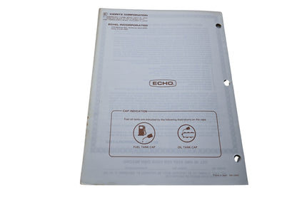 Kioritz Corporation 898 560-1783 1 Echo Operator's Manual Chain Saw CS-440EVL CS-440EVLP