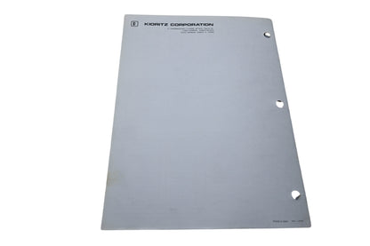 Kioritz Corporation 898 571-10134 Echo Chain Saw Operator's Manual CS-452VL
