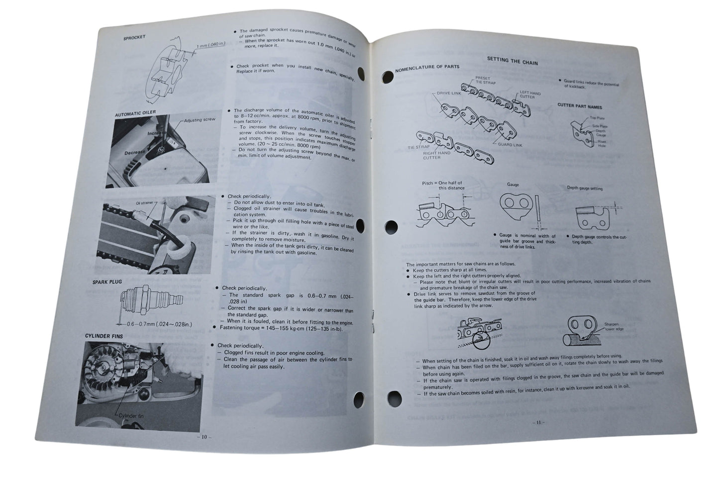 Kioritz Corporation 898 561-1233 3 Echo Chain Saw Operator's Manual CS-500VL
