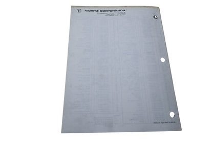 Kioritz Corporation 898 561-1233 3 Echo Chain Saw Operator's Manual CS-500VL