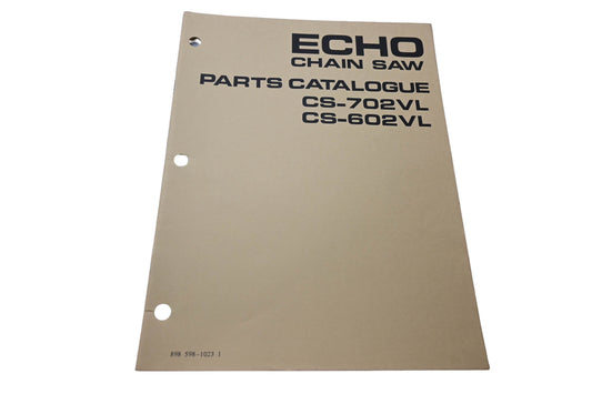 Kioritz Corporation 898 598-1023 1 Echo Chain Saw Parts Catalogue CS-702VL CS-602VL