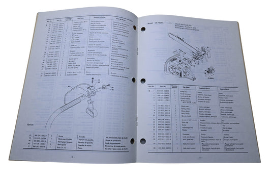 Kioritz Corporation 898 598-1023 1 Echo Chain Saw Parts Catalogue CS-702VL CS-602VL