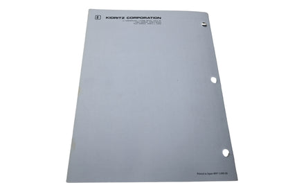 Kioritz Corporation 898 571-1273 5 Echo Chain Saw Operator's Manual CS-750EVL