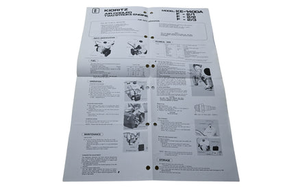 Kioritz Corporation 898 571-0522 1 Kioritz Air Cooled Two Stroke Engine Operator's Manual