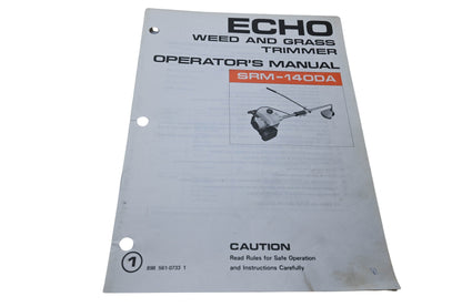 Kioritz Corporation 898 561-0733 1 Echo Weed & Grass Trimmer Operator's Manual SRM-140DA