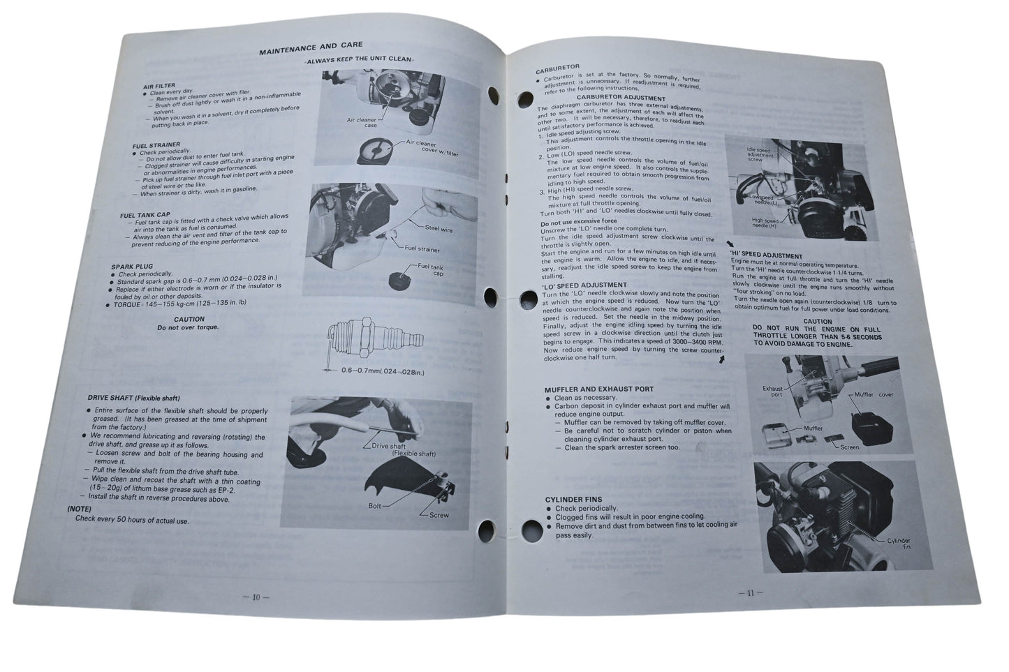 Kioritz Corporation 898 561-0963 0 Echo Operator's Manual Weed & Grass Trimmer GT-140B GT-200A