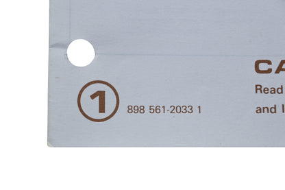 Kioritz Corporation 898 561-2033 1 Echo Operator's Manual Trimmer Brush Cutter SRM-200AE