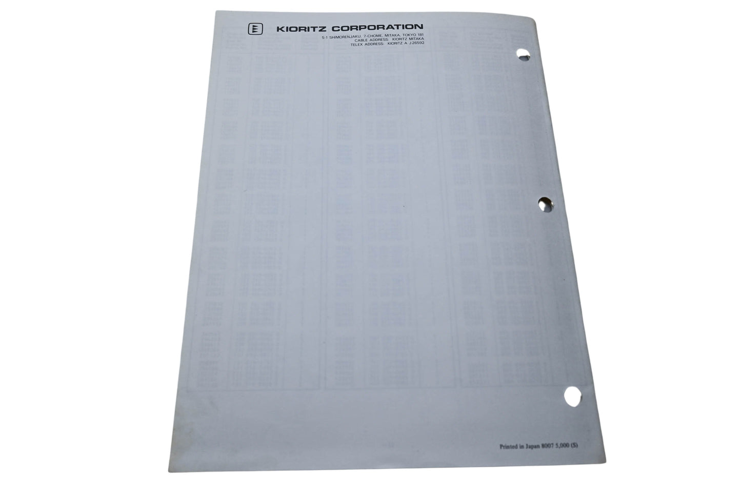 Kioritz Corporation 898 571-0753 4 Echo Weed & Grass Trimmer Operator's Manual SRM-200DA