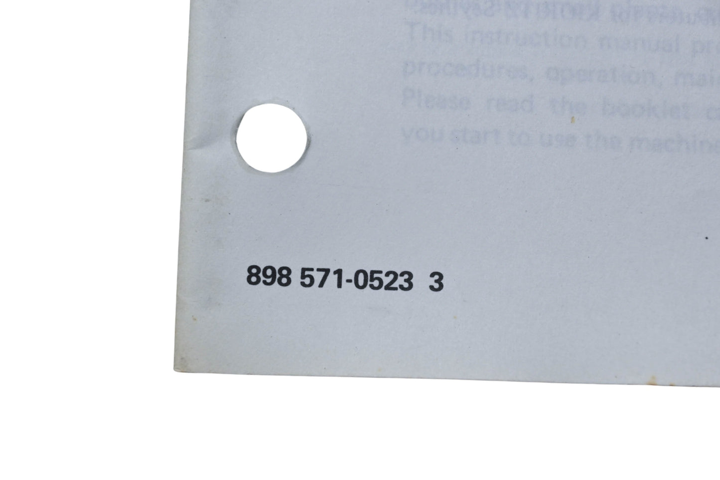 Kioritz Corporation 898 571-0523 3 Kiortiz Power Scythe Operator's Manual SRM-202DA