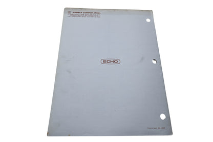 Kioritz Corporation 898 561 2333 1 Echo Operator's Manual Trimmer Brush Cutter SRM-210E