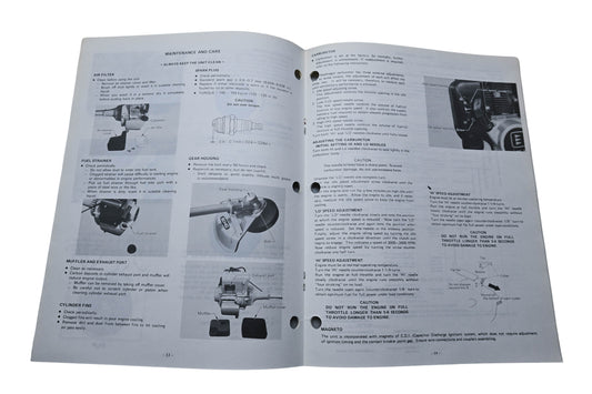 Kioritz Corporation 898 561-2433 2 Echo Operator's Manual Trimmer Brush Cutter SRM-300AE SRM-300AE/1