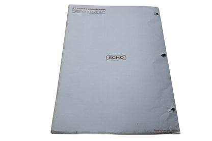 Kioritz Corporation 898 561-0913 2 Echo Operator's Manual Trimmer Brush Cutter SRM-300E/1