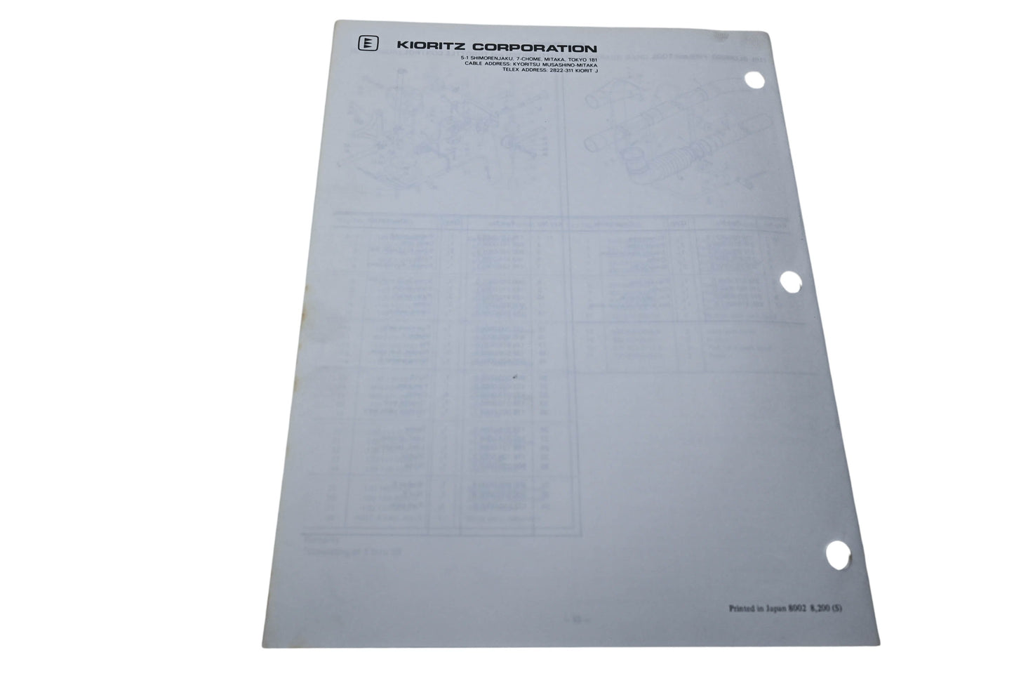 Kioritz Corporation 898 571-0066 0 Echo Blower Operator's Manual PB-202