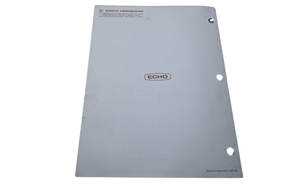 Kioritz Corporation 898 571-0206 1 Echo Operator's Manual Hedge Trimmer HC-200AE