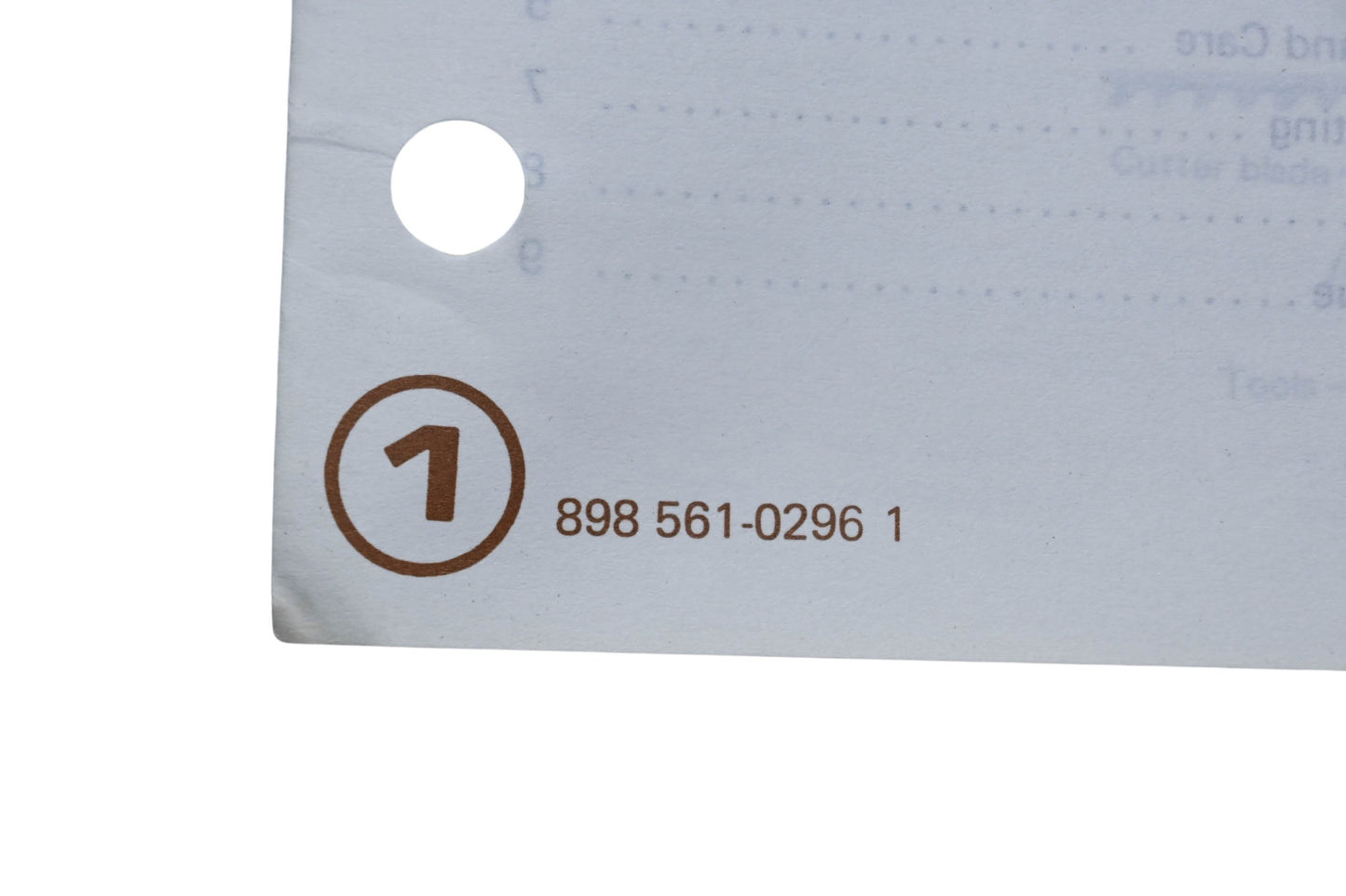 Kioritz Corporation 898 561-0296 1 Echo Operator's Manual Hedge Trimmer HC-210E