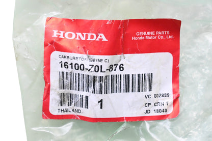 New OEM Honda 16100-Z0L-876 Carburetor NOS