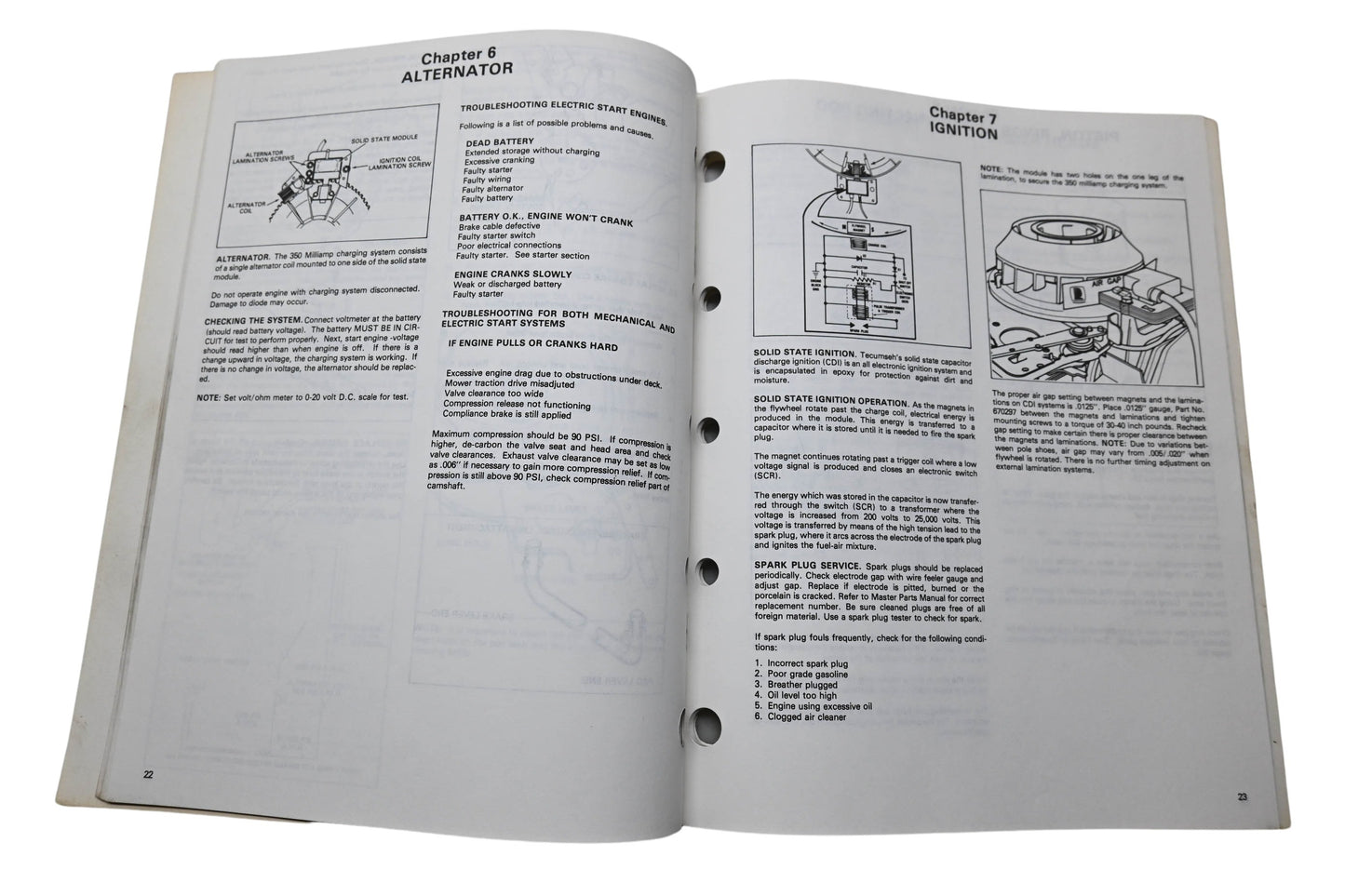 OEM Tecumseh 695578 Vector Mechanic's Handbook