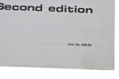 Kioritz Corporation 430-03 Echo Service Handbook Second Edition