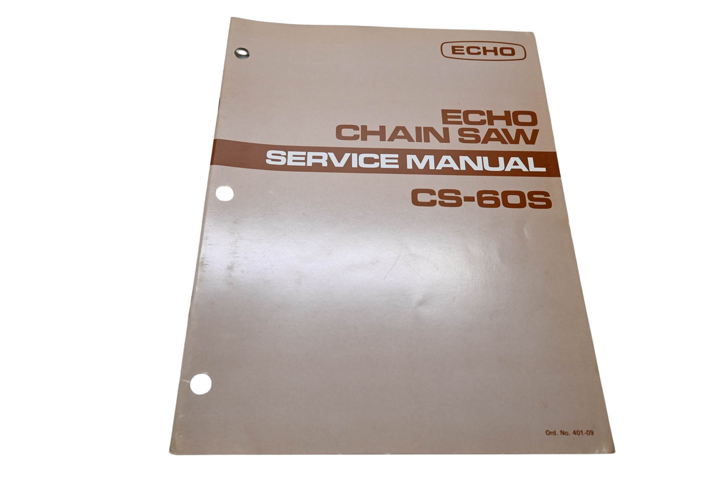 Kioritz Corporation 401-09 Echo Chain Saw Service Manual CS-60S