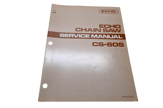 Kioritz Corporation 401-09 Echo Chain Saw Service Manual CS-60S