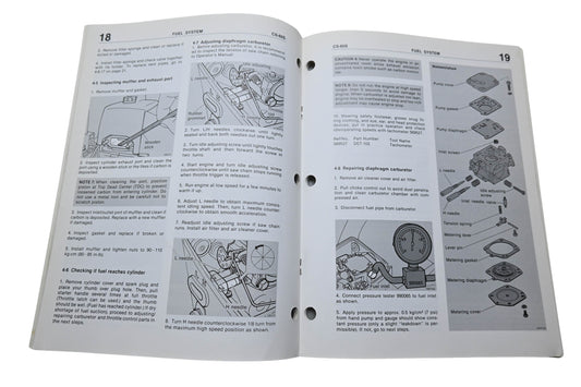 Kioritz Corporation 401-09 Echo Chain Saw Service Manual CS-60S