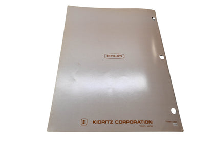 Kioritz Corporation 401-09 Echo Chain Saw Service Manual CS-60S