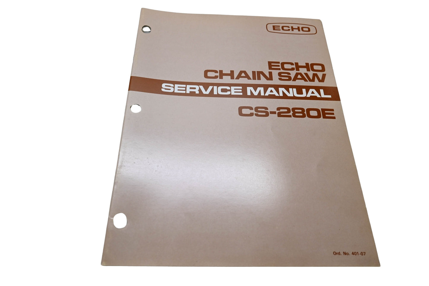 Kioritz Corporation 401-07 Echo Chain Saw Service Manual CS-280E