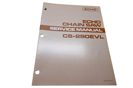 Kioritz Corporation 401-10 Echo Chain Saw Service Manual CS-290EVL