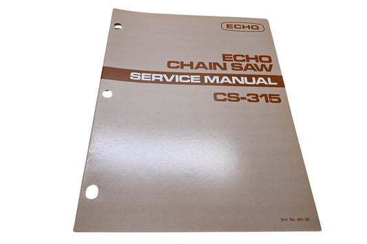 Kioritz Corporation 401-05 Echo Chain Saw Service Manual CS-315
