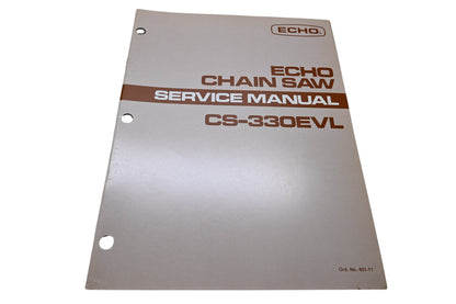 Kioritz Corporation 401-11 Echo Chain Saw Service Manual CS-330EVL