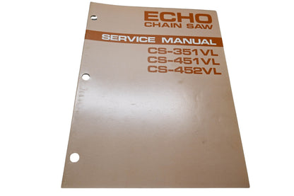 Kioritz Corporation 401-03 Echo Chain Saw Service Manual CS-351VL CS-451VL CS-452VL