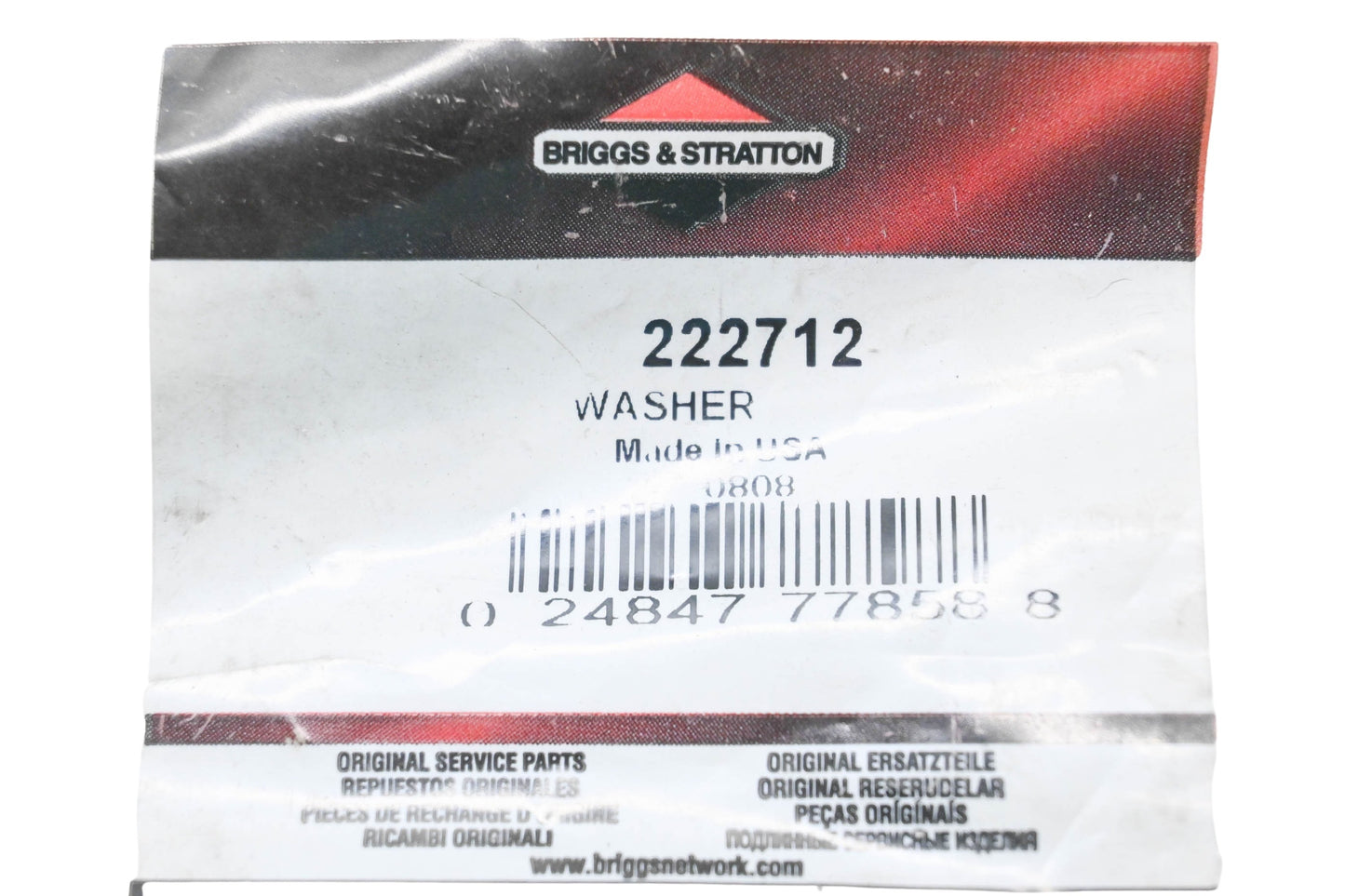 New OEM Briggs & Stratton 222712 Washer NOS