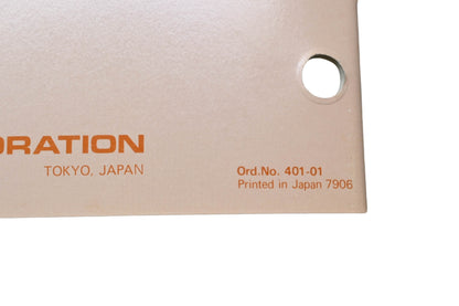 Kioritz Corporation 401-01 Echo Chain Saw CS-500VL Service Manual