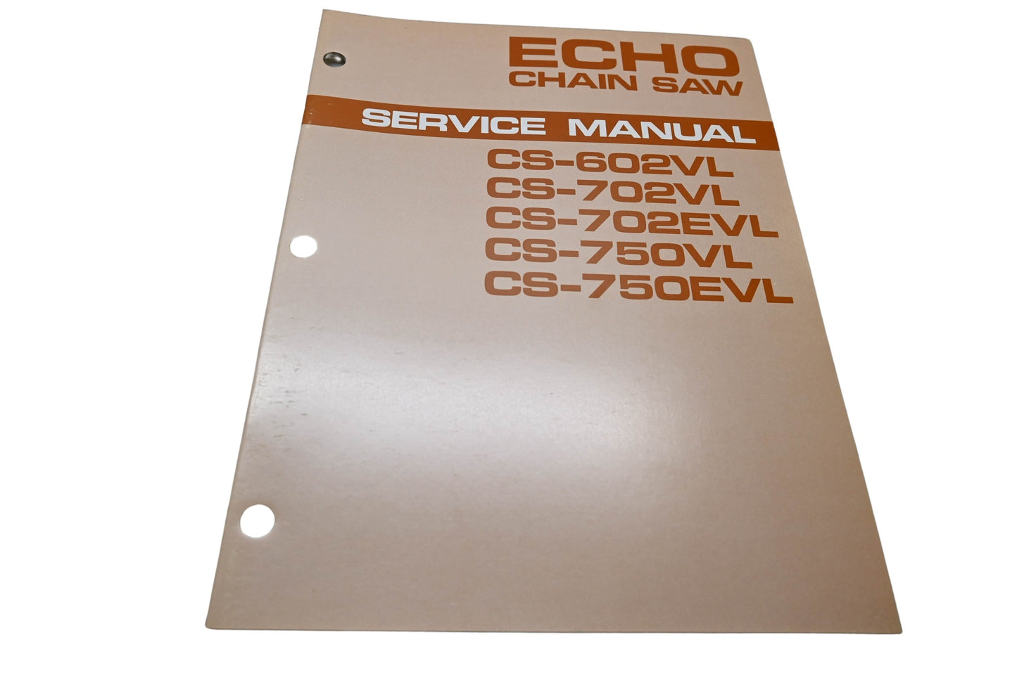 Kioritz Corporation 401-02 Echo Chain Saw Service Manual CS-602VL CS-702VL CS-702EVL CS-750VL CS-750EVL