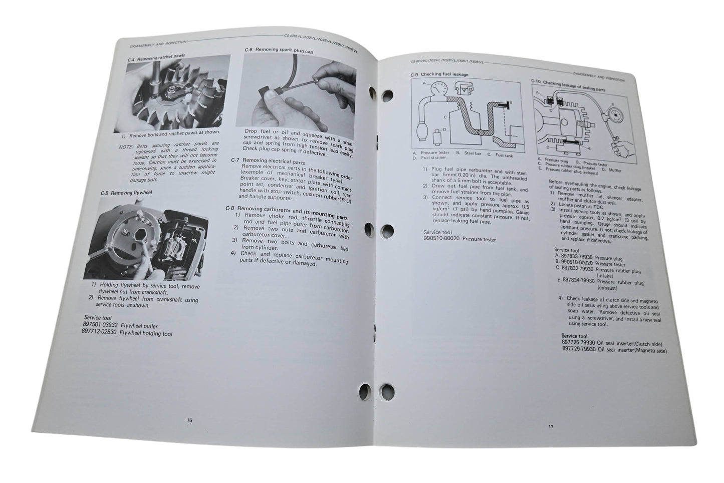 Kioritz Corporation 401-02 Echo Chain Saw Service Manual CS-602VL CS-702VL CS-702EVL CS-750VL CS-750EVL