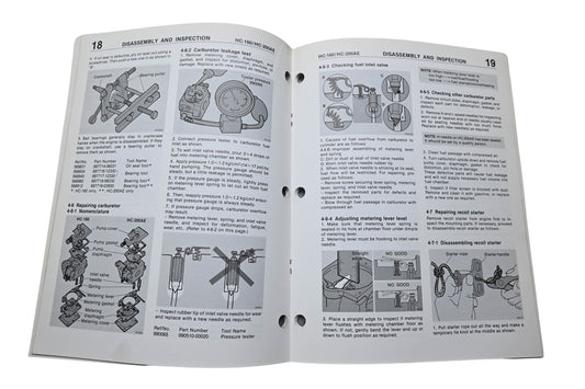 Kioritz Corporation 402-10 Echo Hedge Trimmers Service Manual HC-160 HC-200AE