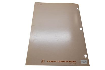 Kioritz Corporation 402-02 Echo Weed & Grass Trimmer Service Manual GTL-140