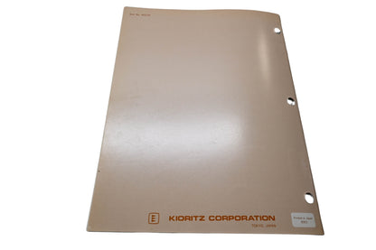 Kioritz Corporation 402-03 Echo Weed & Grass Trimmers Service Manual SRM-200D SRM-200DA SRM-200DB SRM-202DA SRM-202FA