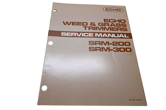 Kioritz Corporation 402-05 Echo Weed & Grass Trimmers Service Manual SRM-200 SRM-300