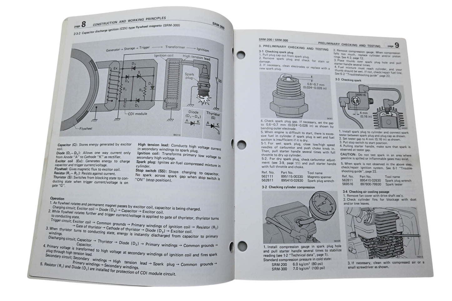 Kioritz Corporation 402-05 Echo Weed & Grass Trimmers Service Manual SRM-200 SRM-300