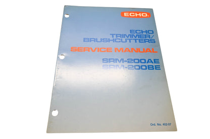 Kioritz Corporation 402-07 Echo Trimmer Brush Cutters Service Manual SRM-200AE SRM-200BE