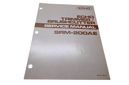 Kioritz Corporation 402-07 Echo Trimmer Brush Cutter Service Manual SRM-200AE