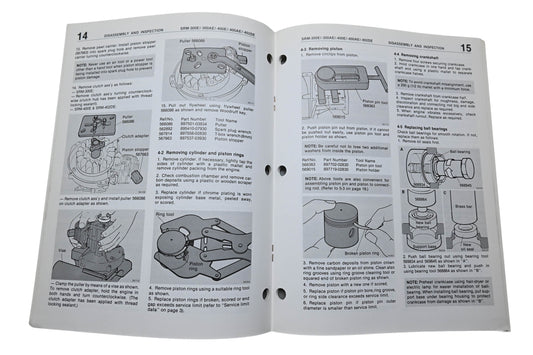 Kioritz Corporation 402-08 Echo Trimmer Brush Cutters Service Manual SRM-300E SRM-300AE SRM-400E SRM-400AE SRM-402DE