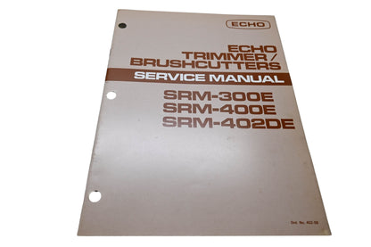 Kioritz Corporation 402-08 Echo Trimmer Brush Cutters Service Manual SRM-300E SRM-400E SRM-402DE