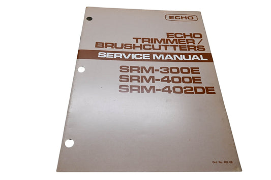 Kioritz Corporation 402-08 Echo Trimmer Brush Cutters Service Manual SRM-300E SRM-400E SRM-402DE