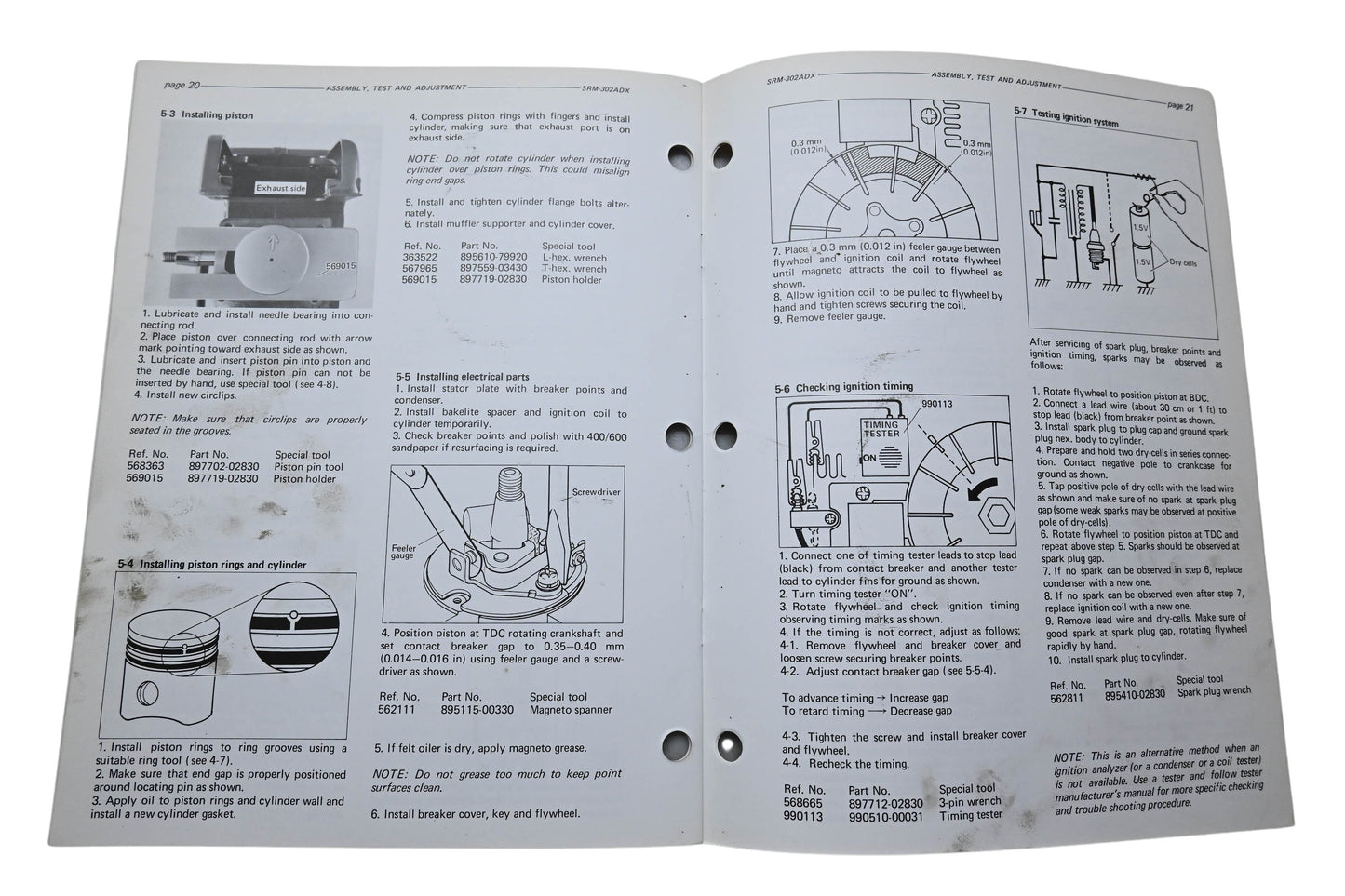 Kioritz Corporation 402-04 Echo Power Scythe Brush Cutter Service Manual SRM-302ADX