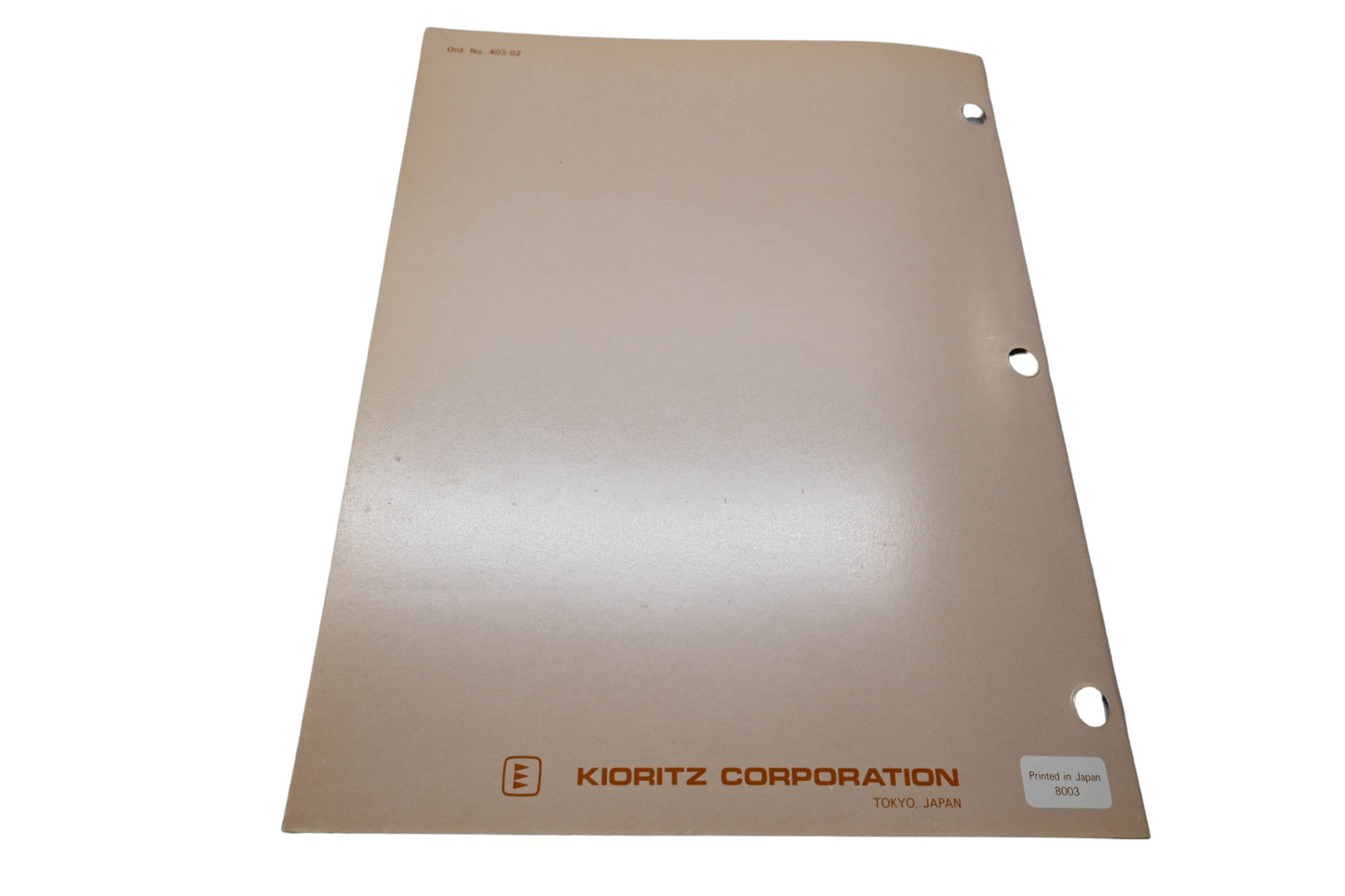 Kioritz Corporation 403-02 Echo Power Blower Service Manual PB-200